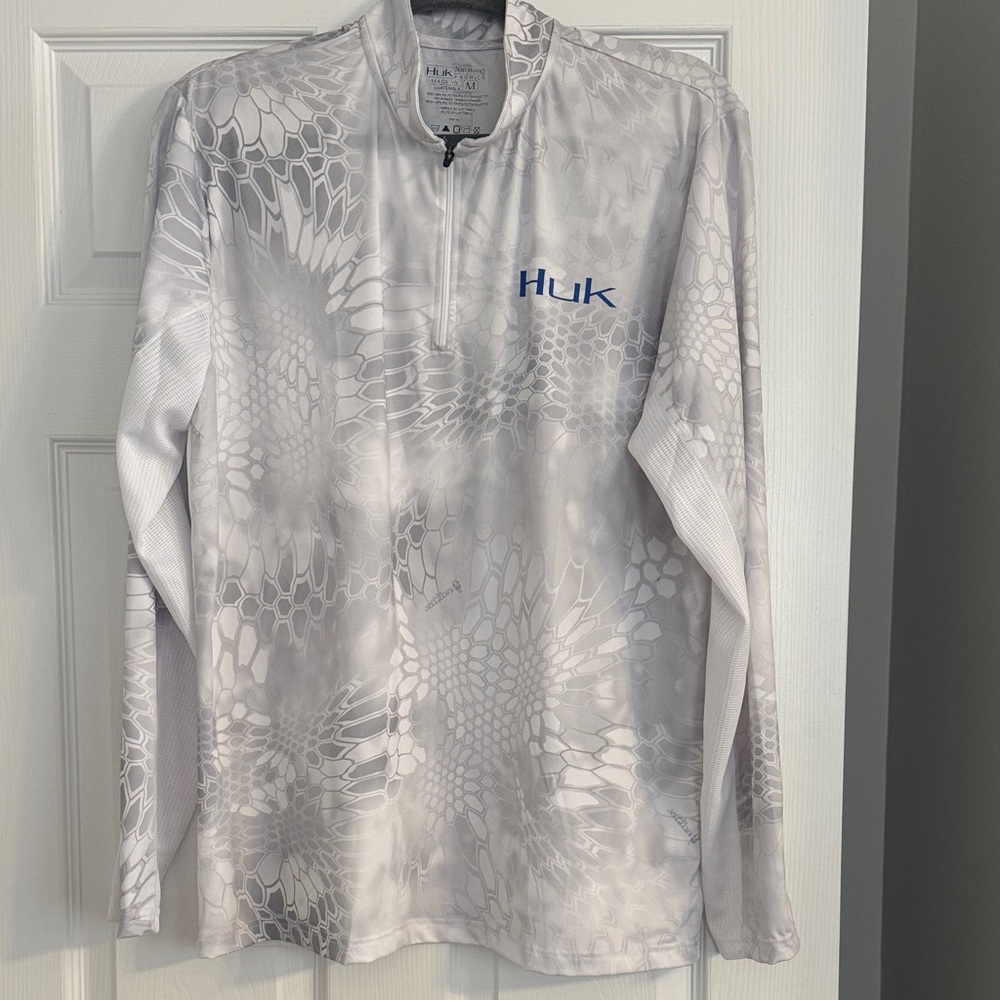 Huk Men's Long Sleeve Performance 1/4 zip Fishing Shirt